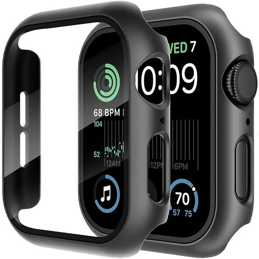 Glass+Cover For Apple Watch Accessories Screen Protector